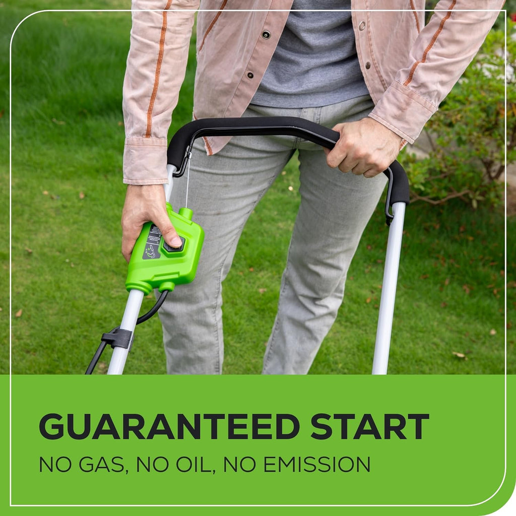 Greenworks 40V 16 in Push Lawn Mower, 4.0 Ah Battery and Charger