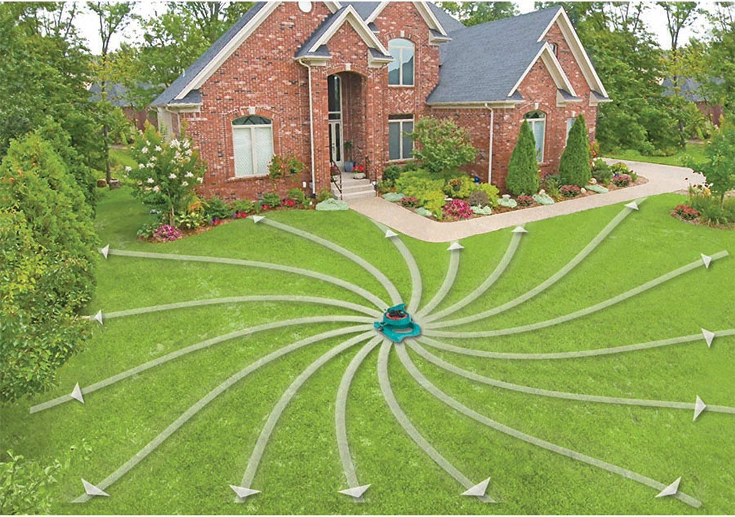 Gilmour 819603-1001 196SPB Impulse Polymer Sled Base Medium Duty Adjustable Pattern Master Circular Sprinkler