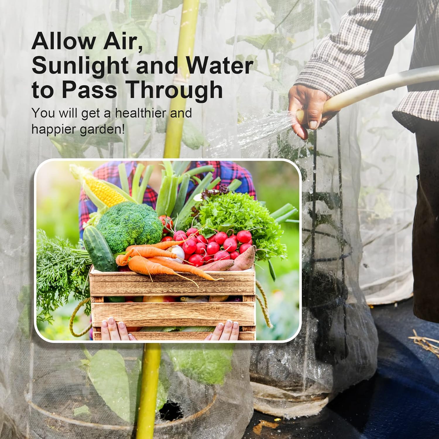 Garden Netting Pest Barrier: 10'x30' Fine Bug Insect Net | for Protection Row Cover Raised Bed Screen Mesh Greenhouse