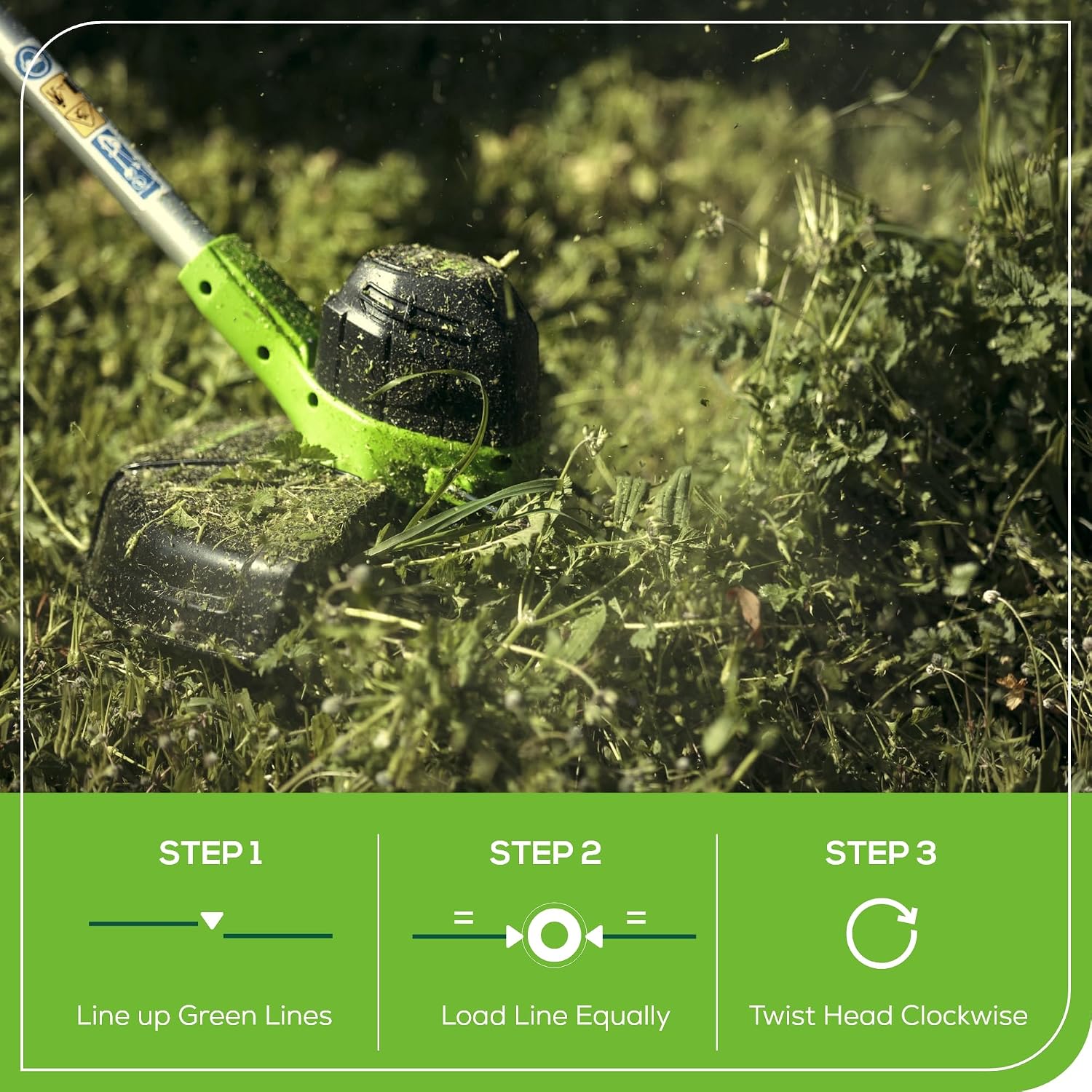 Greenworks 40V 12 in String Trimmer & 390 CFM Blower Combo, 2.0 Ah Battery