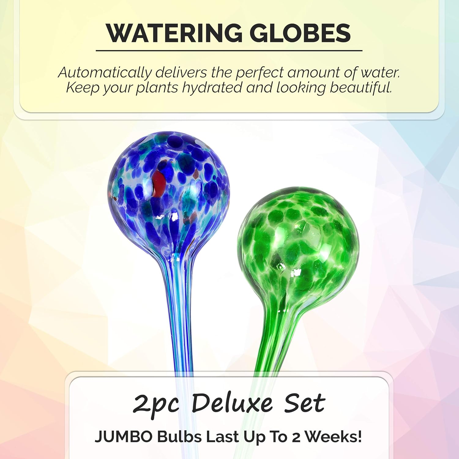 Blazin Automatic Irrigation Drippers Extra Large | Watering Globes for Indoor Plants | House Plant Water Bulb | Up to