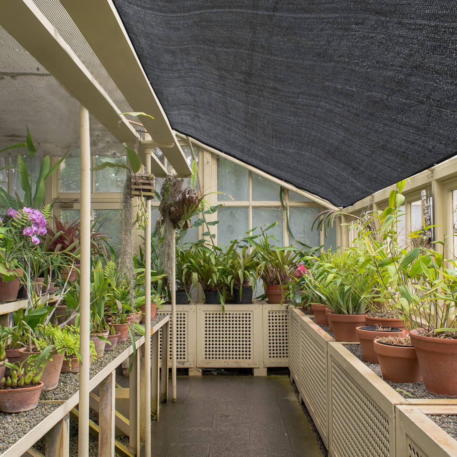 40% Garden Shade Cloth, 20x20FT HDPE Mesh Tarp with Upgraded Grommets | UV-Resistant Outdoor Sun Shades for Greenhouse