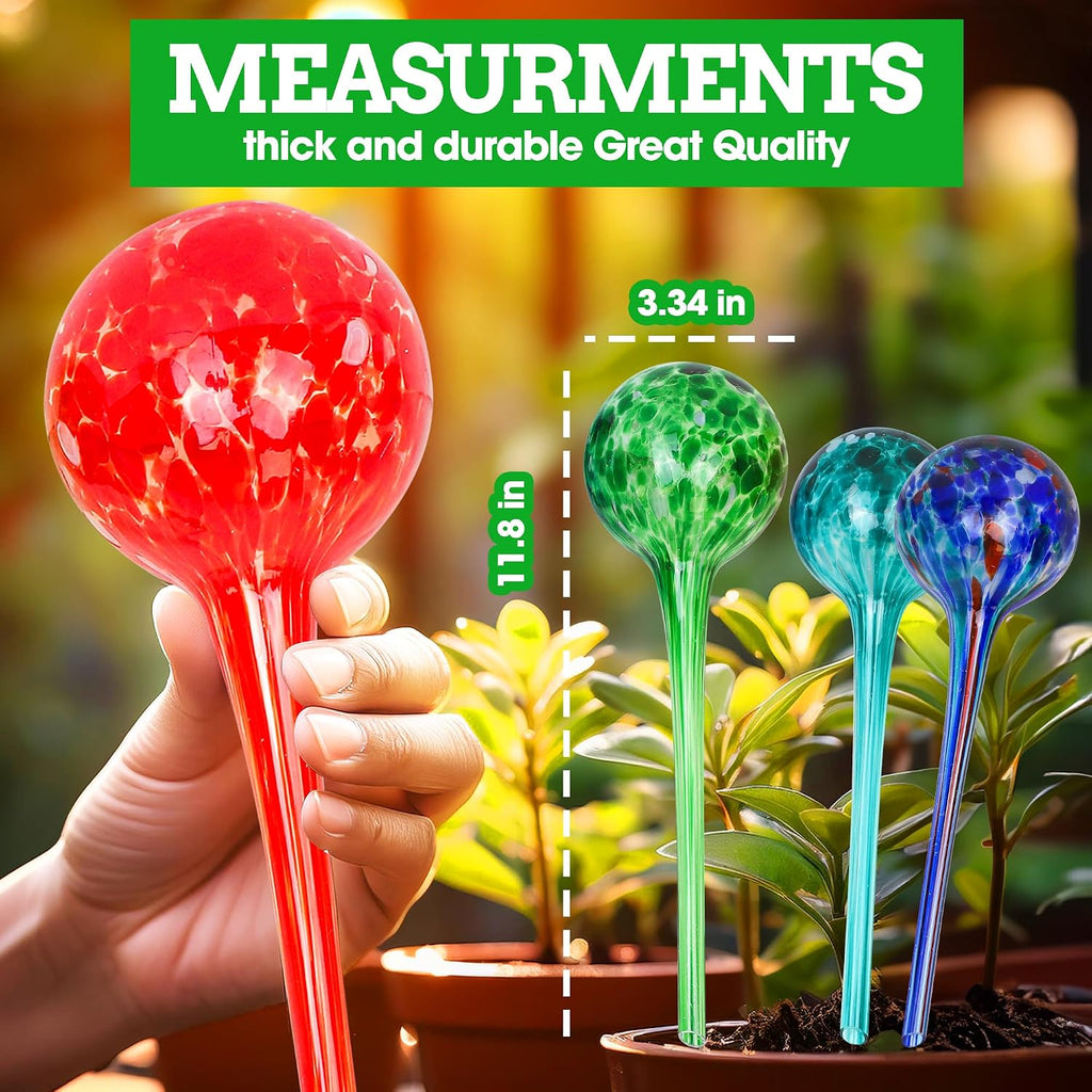 Besti Self-Watering Globes – 4-Pack Extra Large Watering Globes for Plants – Automatic Watering System for Potted