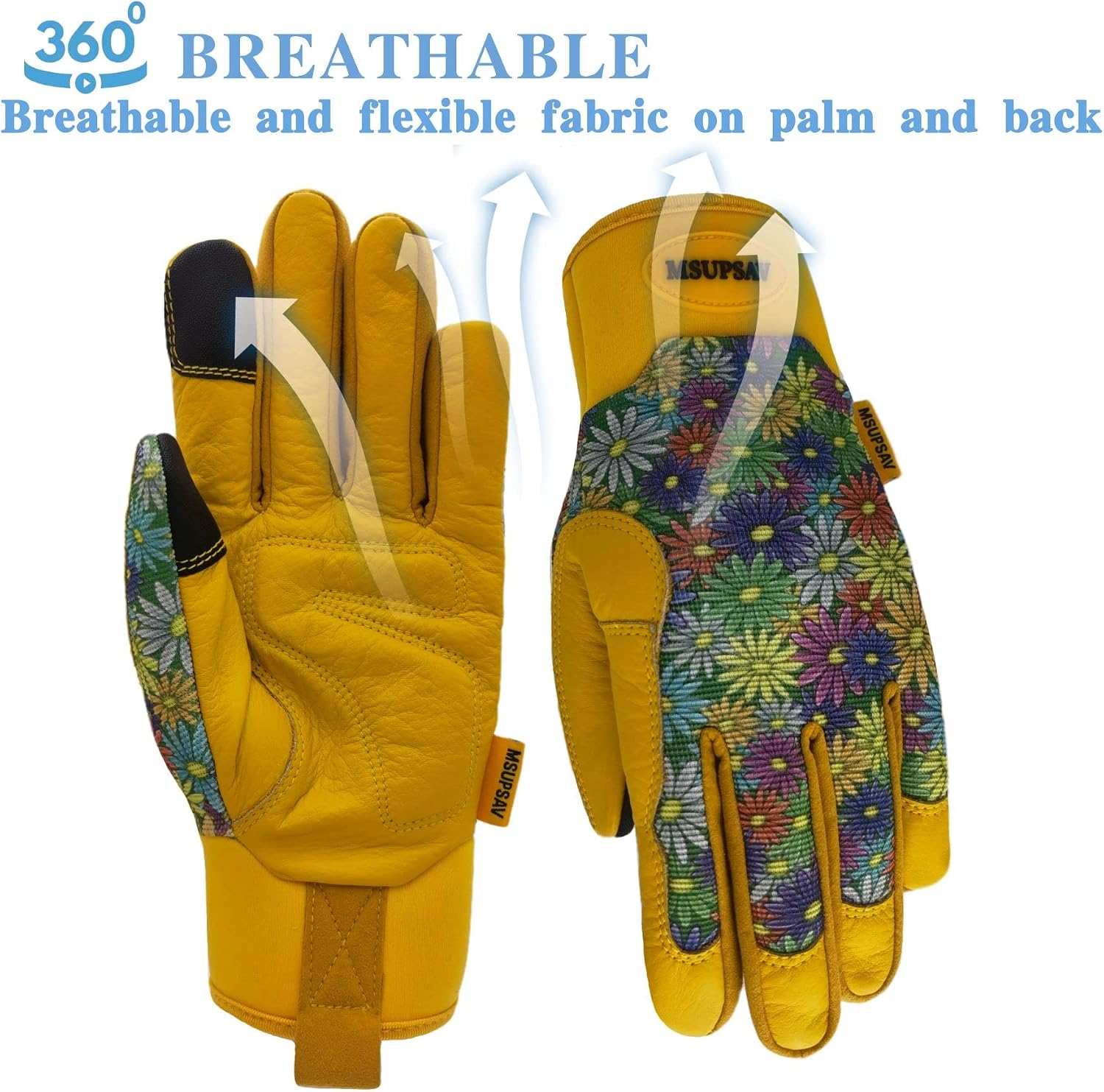 Cute Pattern Gardening Gloves,Thornproof Garden Glove,Gardener Gift | Gardening Gifts for Women,Touchscreen,Tender