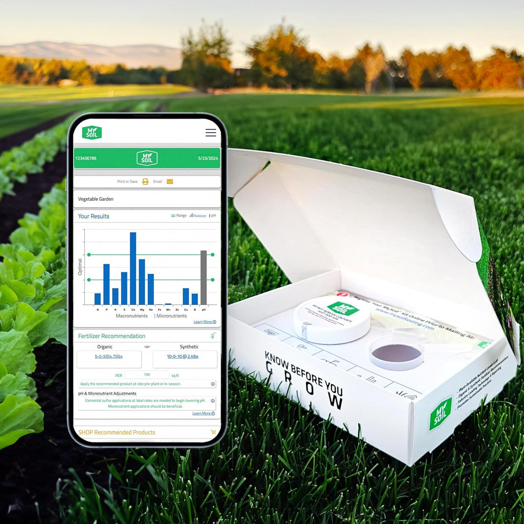 MySoil Soil Test Kit, Unlock Your Lawn & Garden Potential, Complete & Accurate Nutrient and pH Analysis with