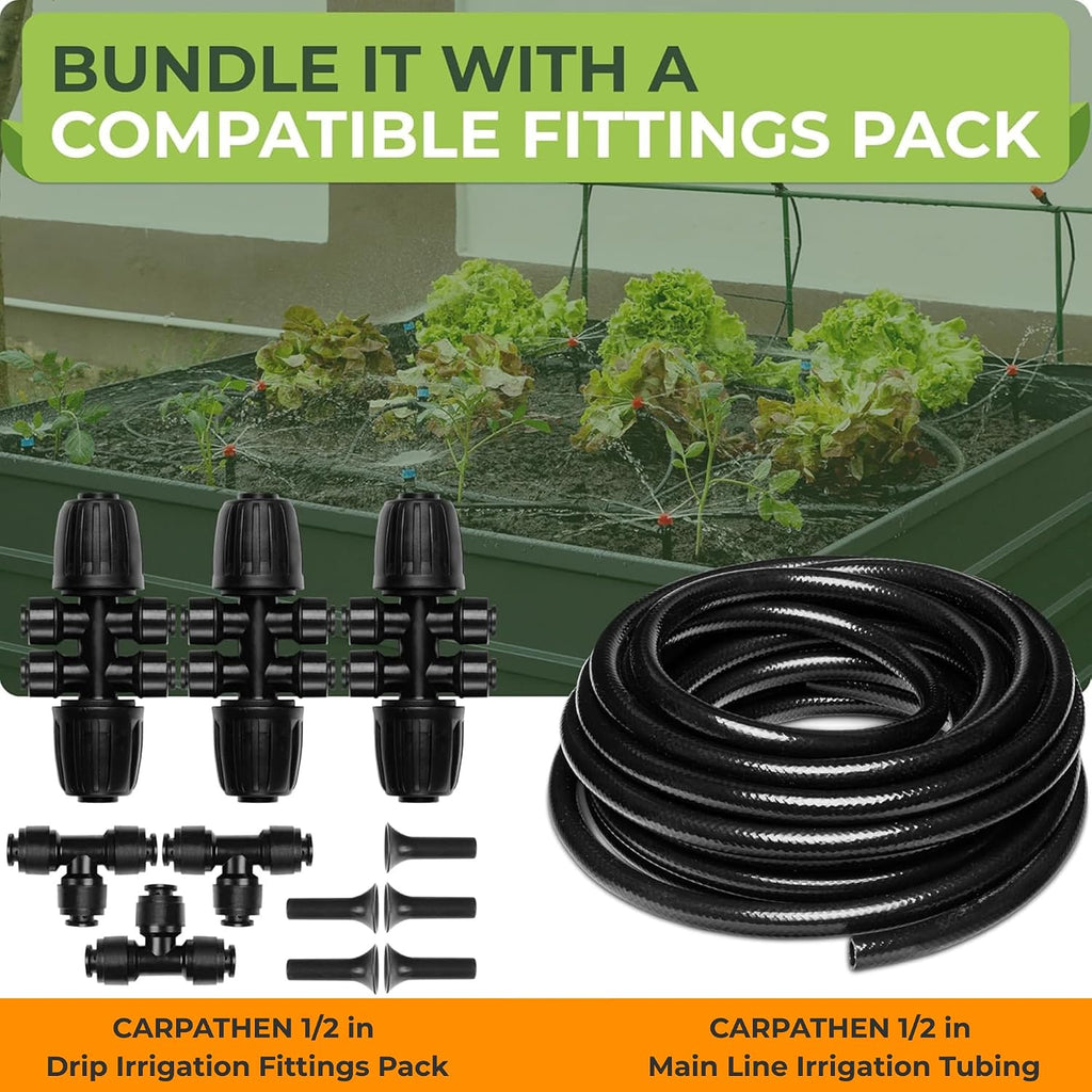 1/2" Irrigation Tubing for Quick Connect Drip System Kit, 50 feet | Mainline Tubing for Drip Irrigation System Kit or