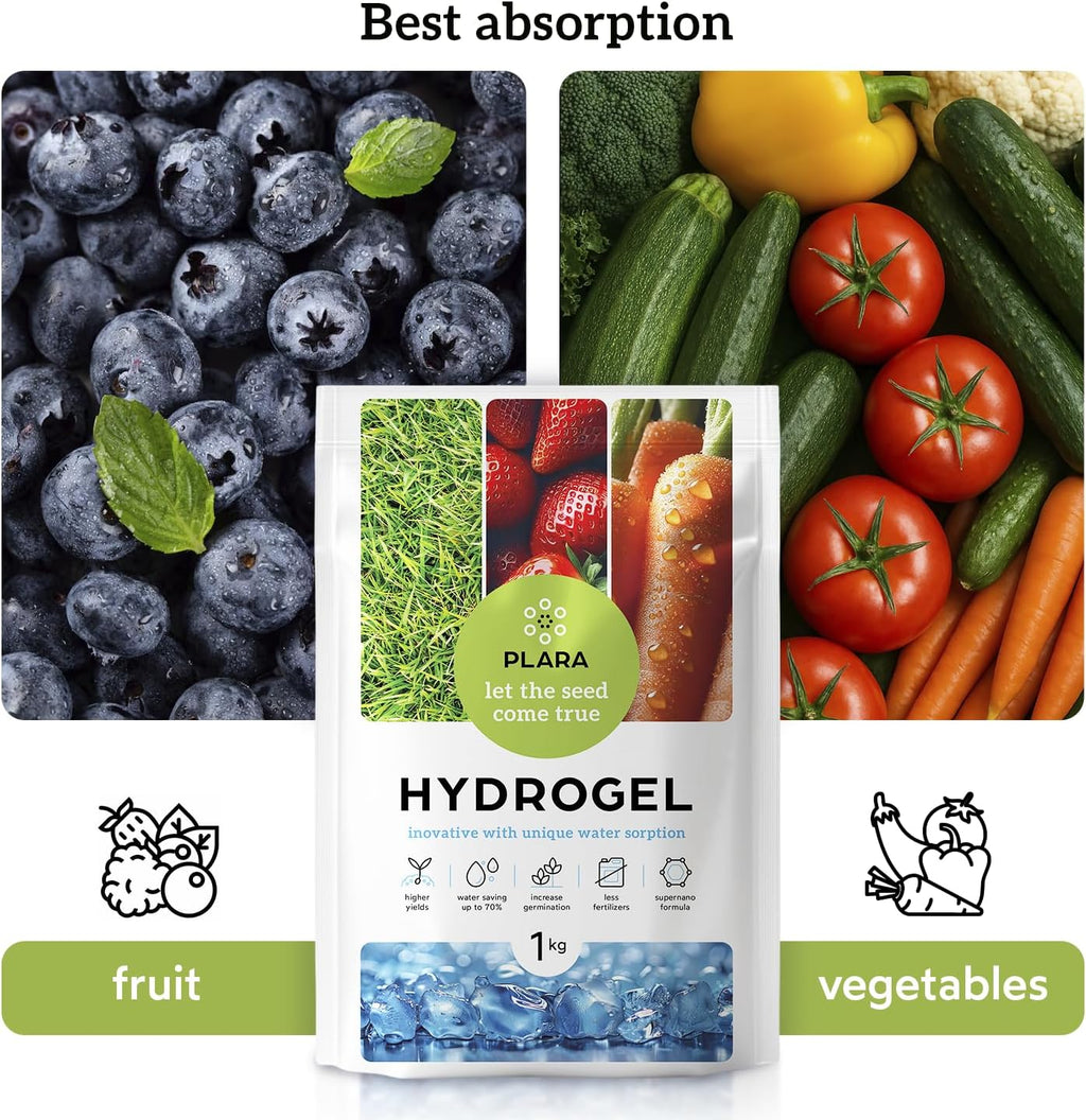 Water Storing Crystals for Plants 30oz Soil Moisture Retention Gel | Slow-release Hydrogel, Retention Granules