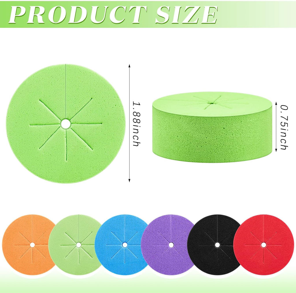 Lallisa 240 Pcs Clone Collars 2 Inch Foam Inserts for Hydroponic Cloning Machines Fits 2" Net Pots Reusable Collars for