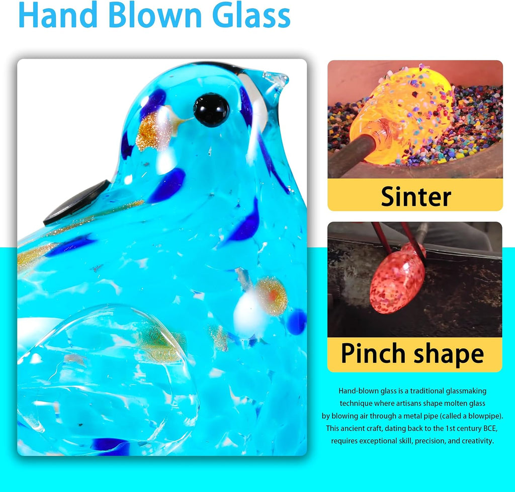 Glass Bird Shaped Plant Watering Ball Glass Automatic Watering Ball Flower Pot Insertion Spike Drip Irrigation Device