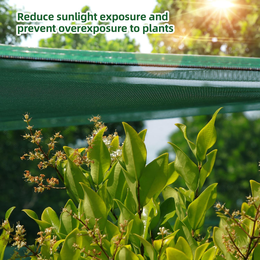 Ohuhu Crop Cages for Garden Plant: 6x3x5 Ft Tent Cage, Plant Netting Cover with Zipper, Garden Bed Cover, Plant Cover