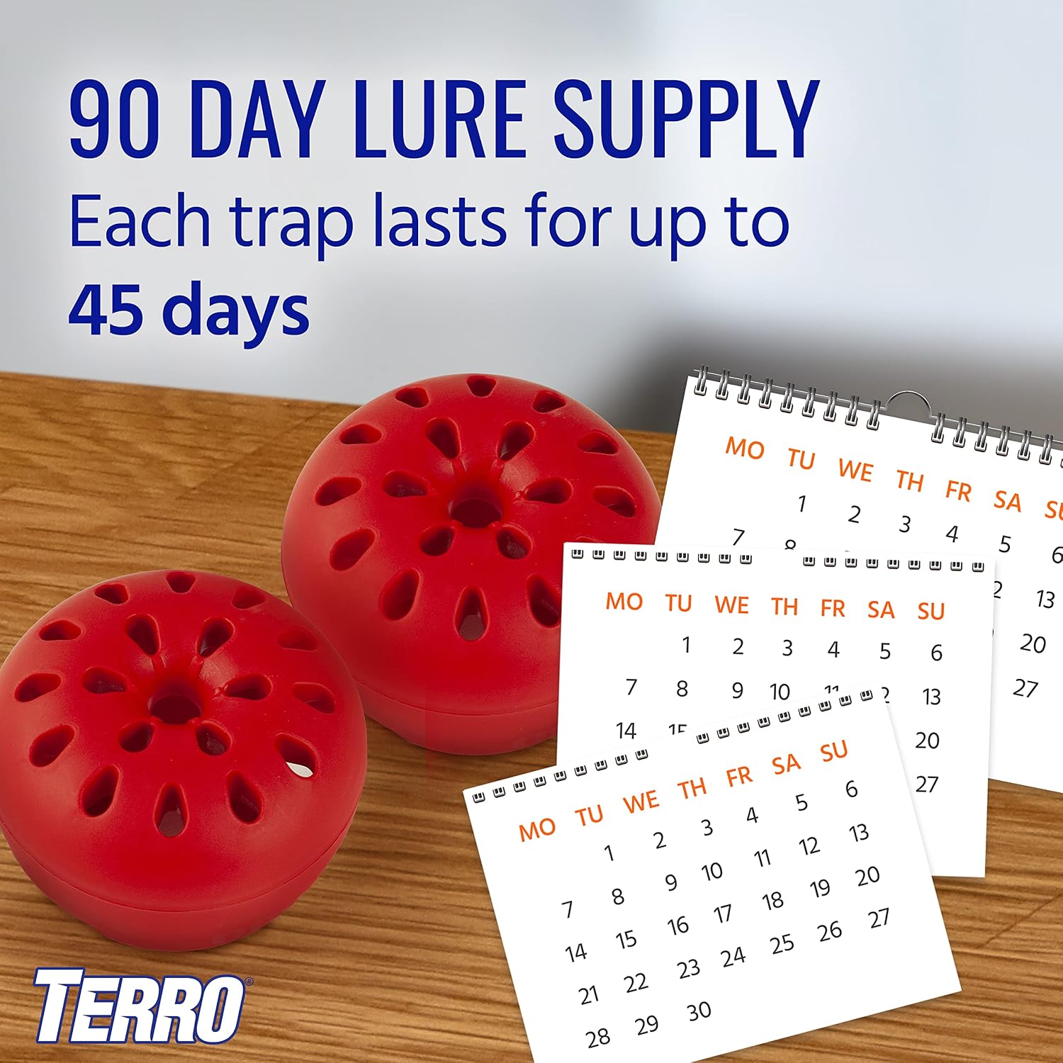 Terro Fruit Fly Traps for Indoors (12 Pack) + 540 Days of Lure Supply