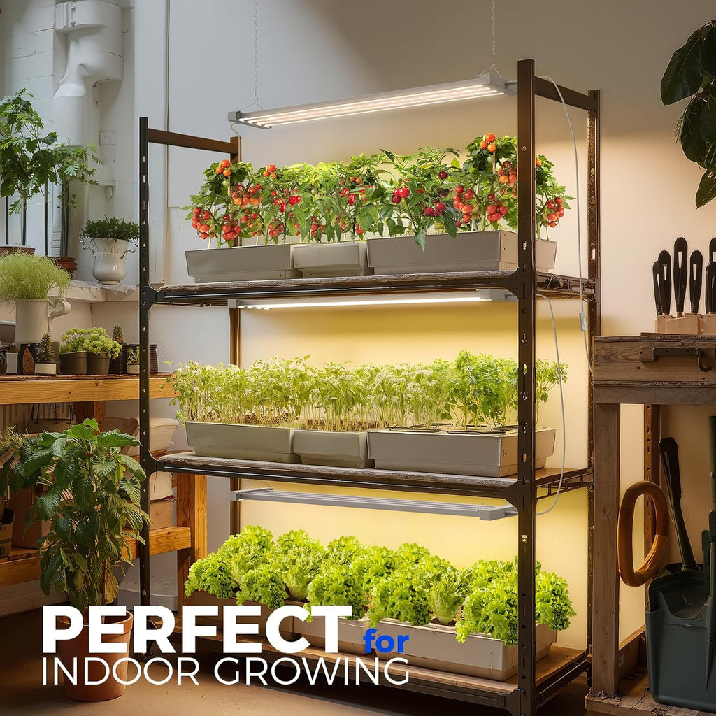 Barrina TX-L63 3FT LED Grow Light, 63W, 4 Panels Wider Coverage, High PPFD | Full Spectrum with 730nm IR LEDs, High
