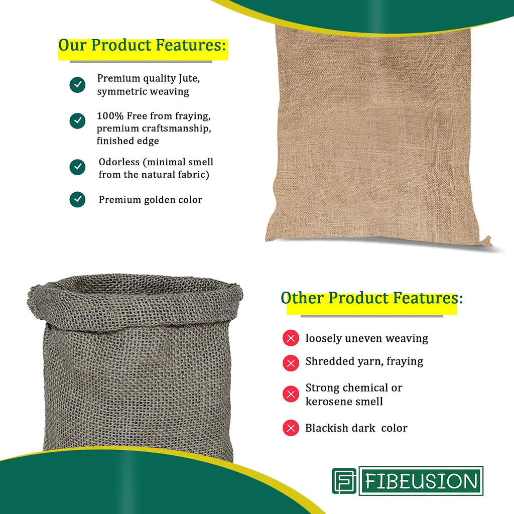 Heavy Duty Reusable Burlap Sacks 32" X 40" – Perfect Burlap Sack for Plants, Winter Plant Covers, Vegetable Storage &