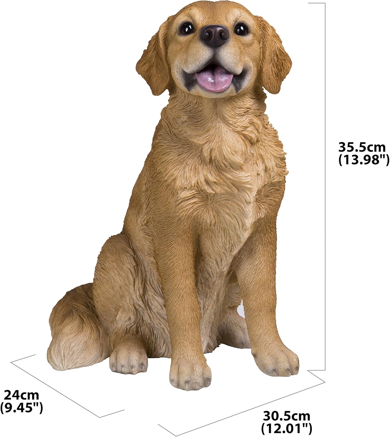 Hi-Line Gift Ltd. Sitting Golden Retriever, Brown