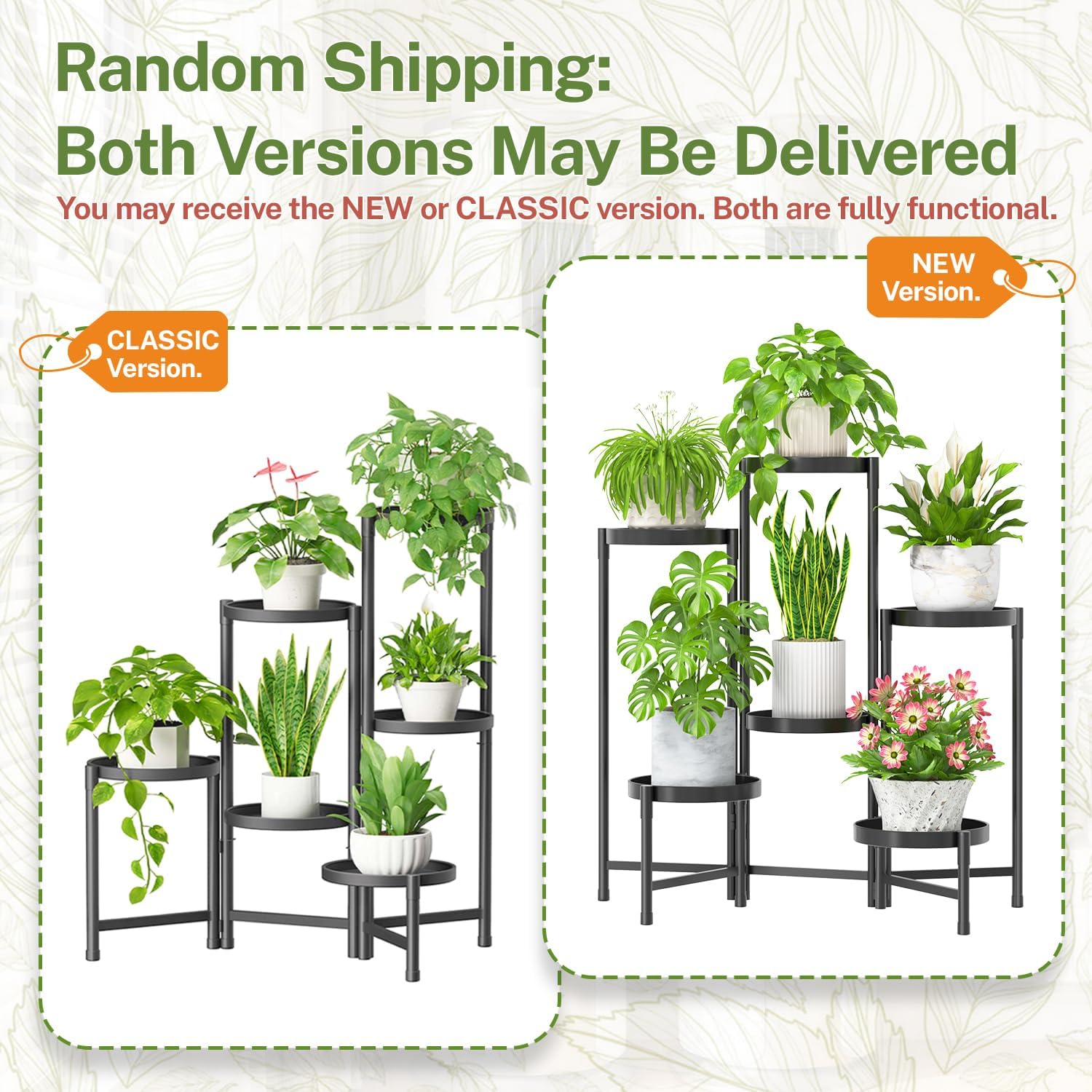 iDavosic.ly Plant Stand Indoor Outdoor, 6 Tier Metal Corner Shelf, Black | Tiered Flower Display Holder, Folding Multi