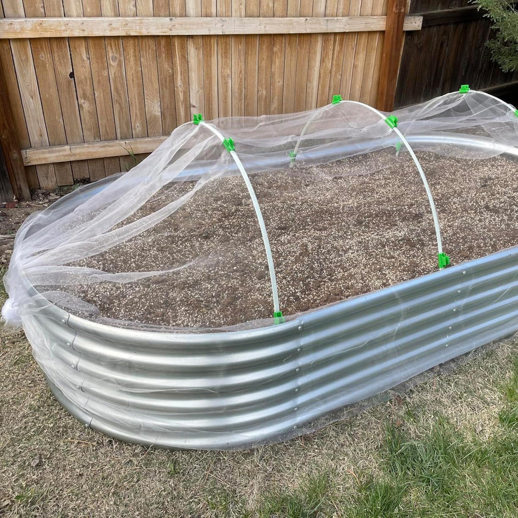 6.5X50 FT Garden Netting Pest Barrier, Ultra Fine Mesh | Insect Netting Plant Covers, Row Cover for Vegetables, Fruit