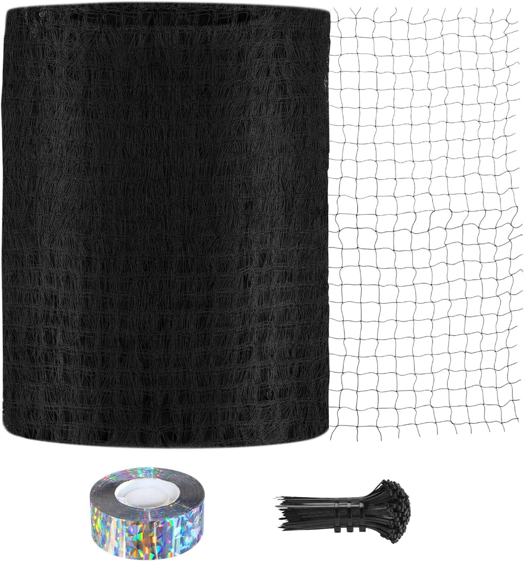 Bird Netting for Chicken Coop 25 X 50 Ft 1" Square Mesh Heavy Duty Chicken Run Netting Roof Cover Against Hawks