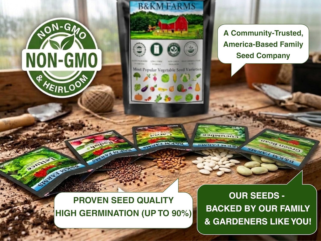 30 Variety Culinary Herb & Vegetable Seed Collection - 30,000+ Heirloom Seeds for Planting: Non-GMO USA Sourced;