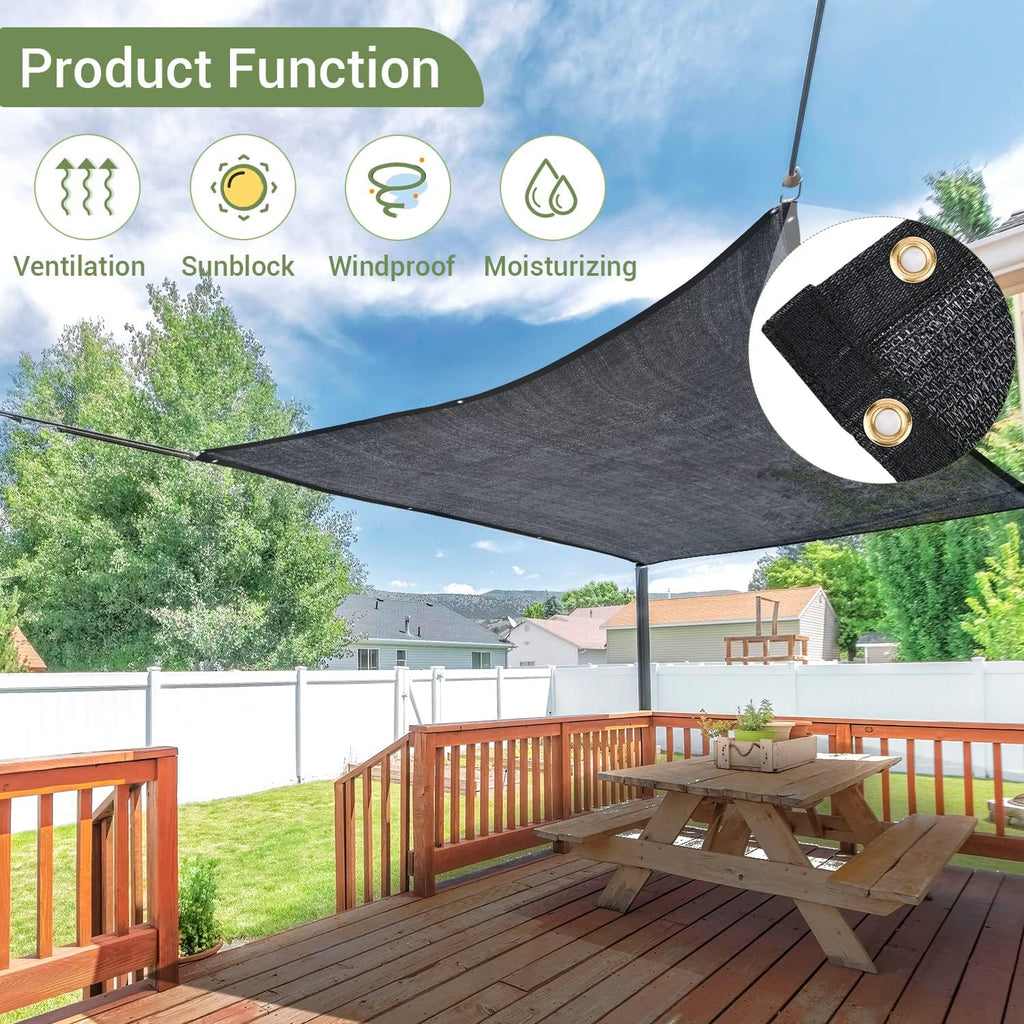 40% Garden Shade Cloth, 20x20FT HDPE Mesh Tarp with Upgraded Grommets | UV-Resistant Outdoor Sun Shades for Greenhouse