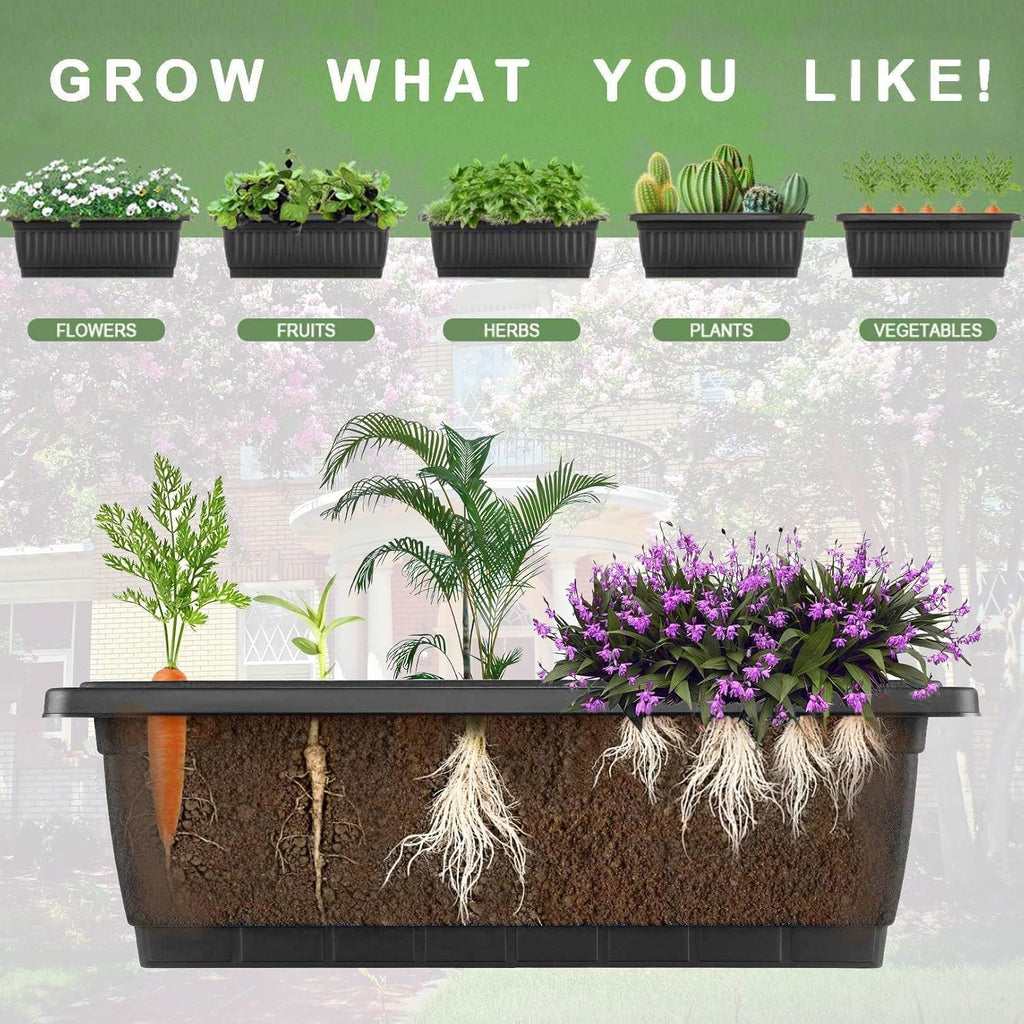 Homdox 3.74FT Vertical Garden Bed, 5 Tiers Vertical Raised Garden Planter, 23 * 26 * 45Inch Outdoor Garden Raised Bed