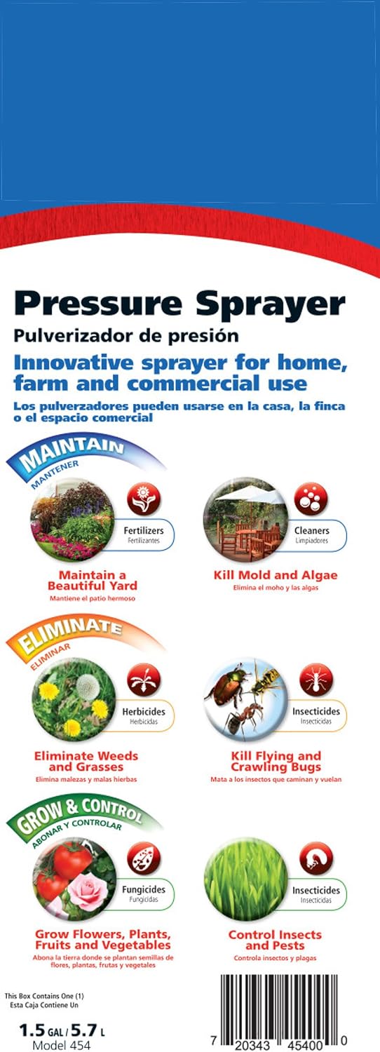 SOLO 454 1.5-Gallon Handheld Sprayer with Viton® Seals in Key Locations. Viton® Seals Resist Harsh Chemicals. Designed