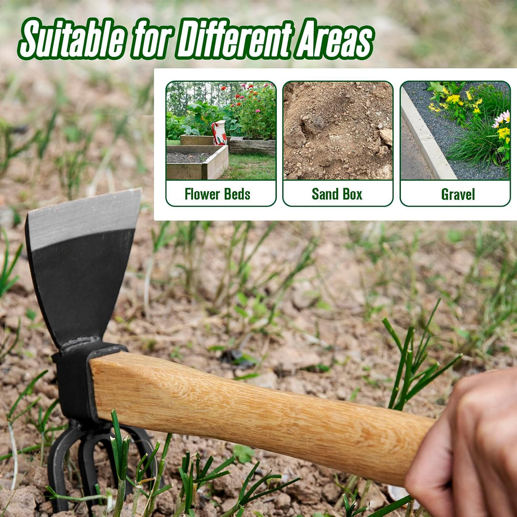 Hoe Garden Tool, Japanese Weeding Hoe - Hoe Cultivator 2 in 1 Hand Garden Tools for Gardening Planting
