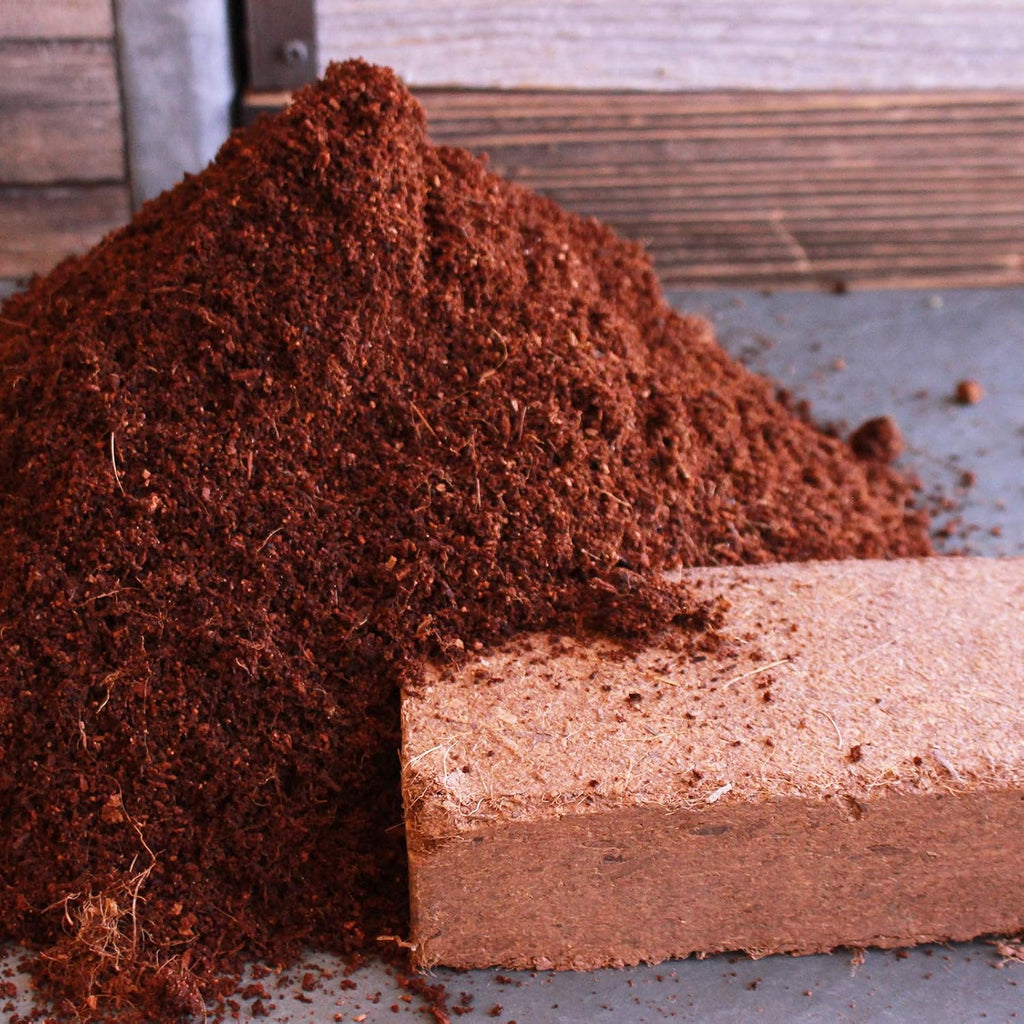 Minute Soil - Compressed Coco Coir Fiber Grow Medium - 3 Bricks = 4.5 Gallons of Potting Soil - Seed Starting