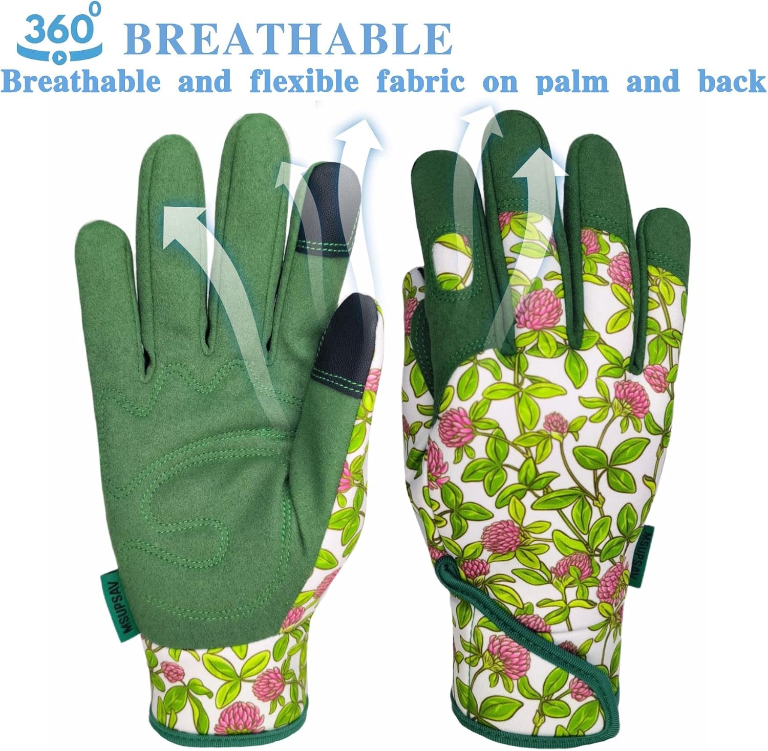 Cute Pattern Gardening Gloves,Thornproof Garden Glove,Gardener Gift | Gardening Gifts for Women,Touchscreen,Tender