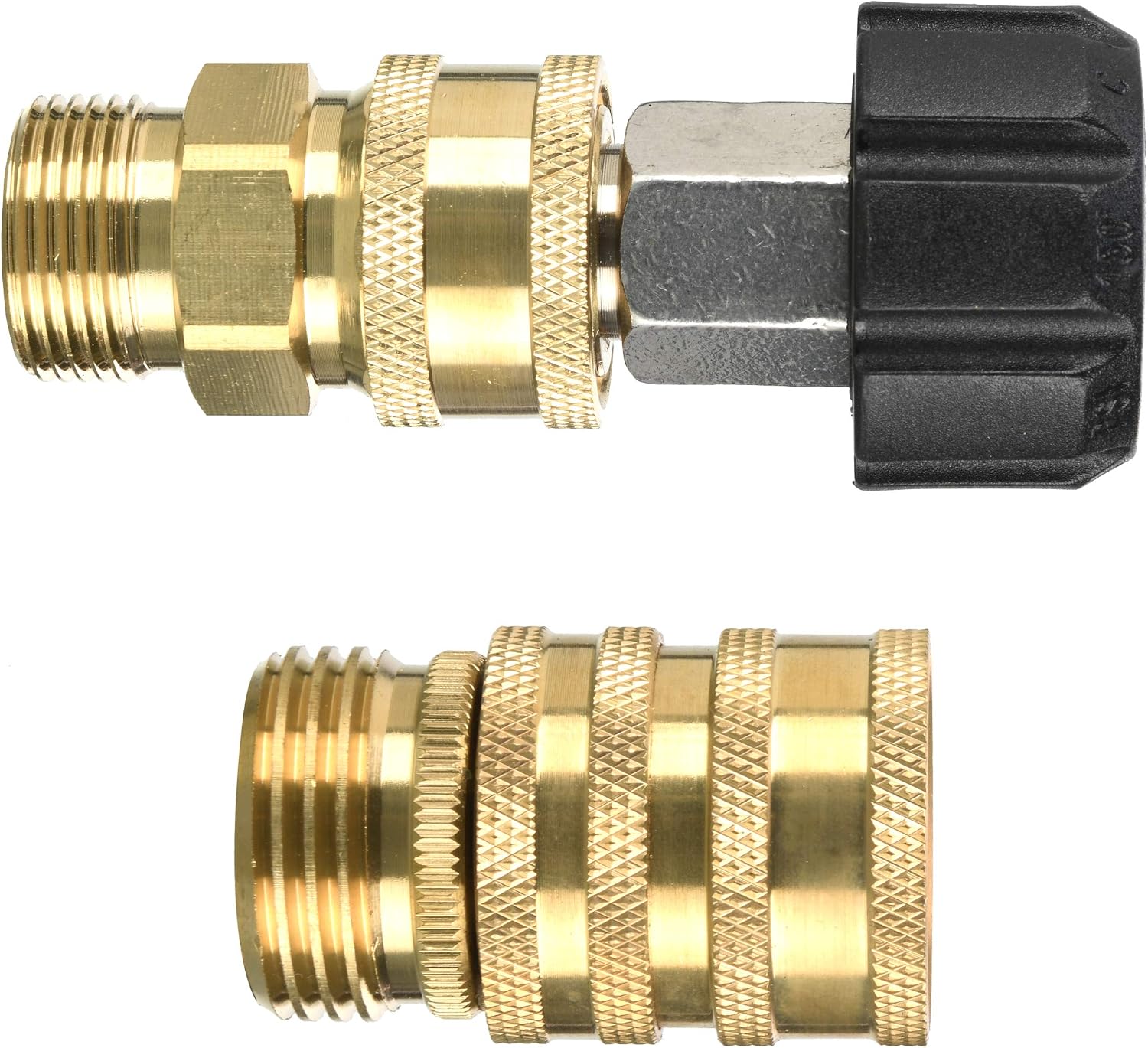 Tool Daily Pressure Washer Adapter Set, Quick Connect Kit, 9 Pack | M22 14mm to 3/8 Inch Quick Connect, 3/4 Inch to