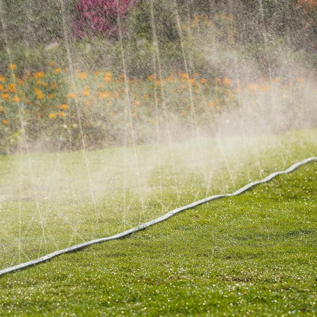 Sprinkler Soaker Hose 25ft 2Pack for Garden Lawn, Watering Pipe with Holes, High-Efficiency Water-Saving Garden