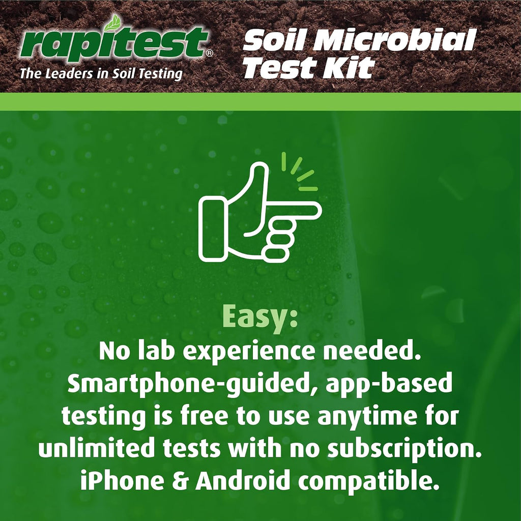 Rapitest® Soil Microbial Test Kit. Improve Soil Health and Activity. for use Along with Soil
