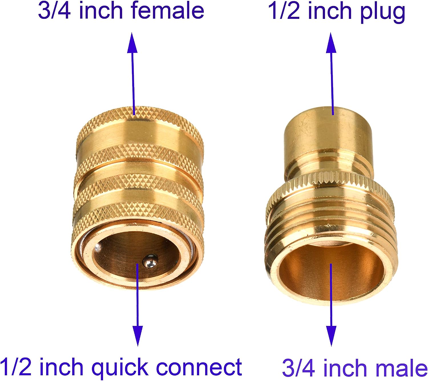 Tool Daily Pressure Washer Adapter Set, Quick Connect Kit, 9 Pack | M22 14mm to 3/8 Inch Quick Connect, 3/4 Inch to