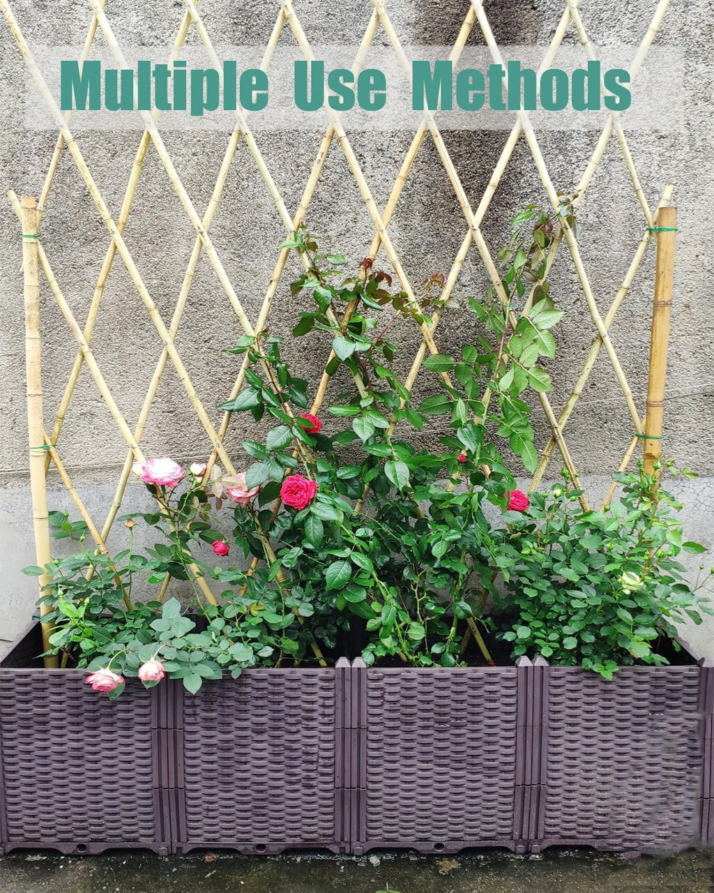 4 Ft Bamboo Stakes with 100 Twist Ties Natural Bamboo Garden Stakes for Tomatoes Cucumber Grapes Pole Beans Trees