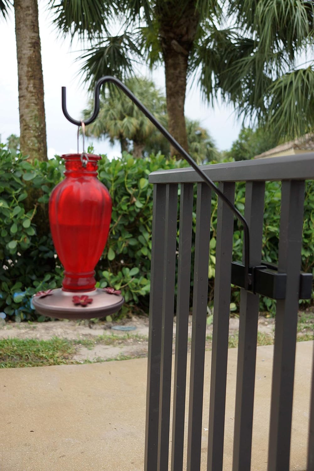 Premium - Hold It Mate Multi Use Hook Kit for Vertical Spindled Railings, Hang Flower Baskets Chimes Bird Feeder 15LBS