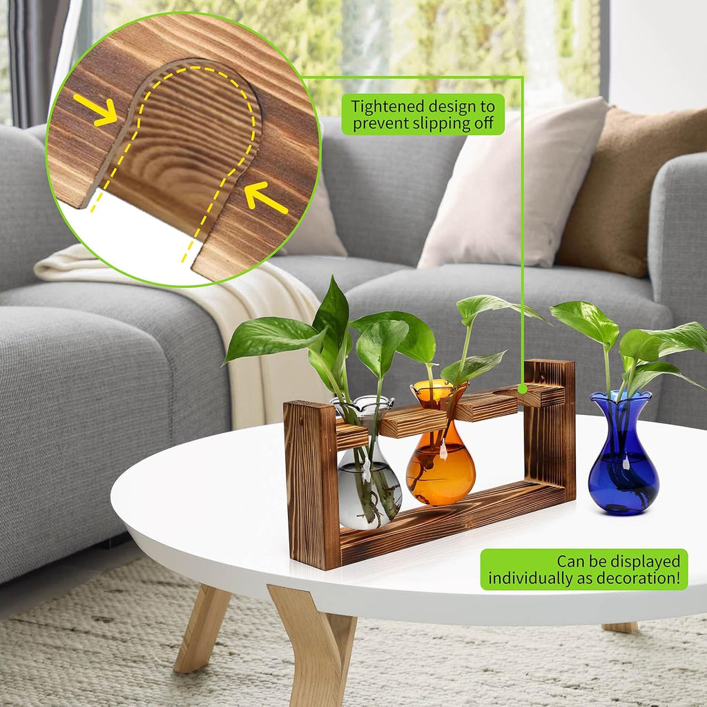 Plant Propagation Station Plant Terrarium Unique Birthday Gifts for Women | Plant Lovers Home Office Decor Planter with