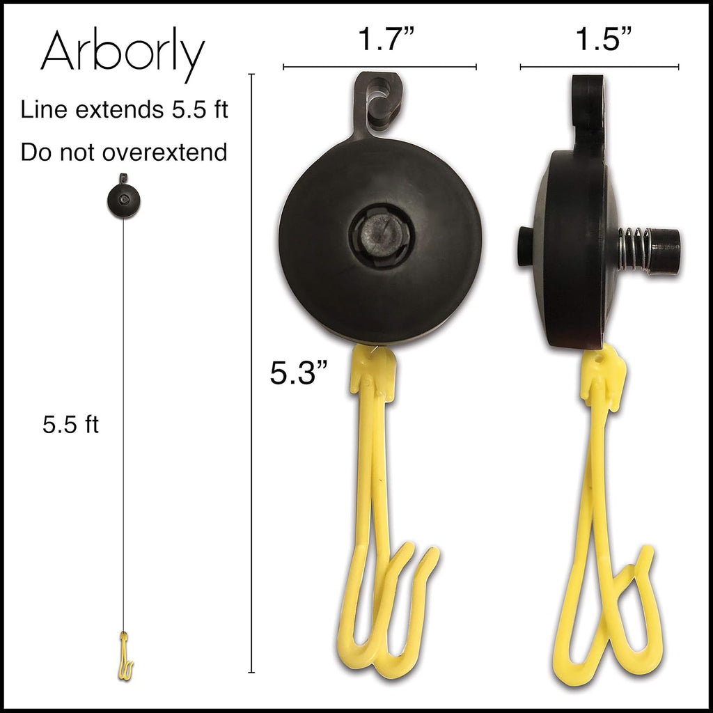 Plant Yoyo Hangers - 24 Pack - 2 Hooks - Plant Support for Stems & Branches with Heavy Buds, Colas, Flowers, Fruits &