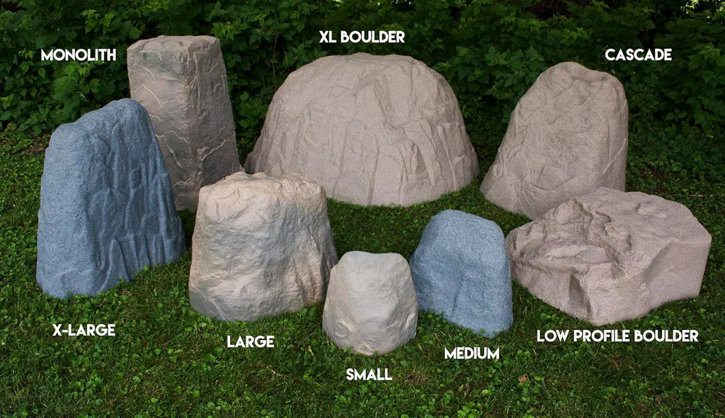 Emsco Group 2187 Landscape Rock - Natural Granite Appearance -Small -Lightweight - Easy to Install | Natural Granite