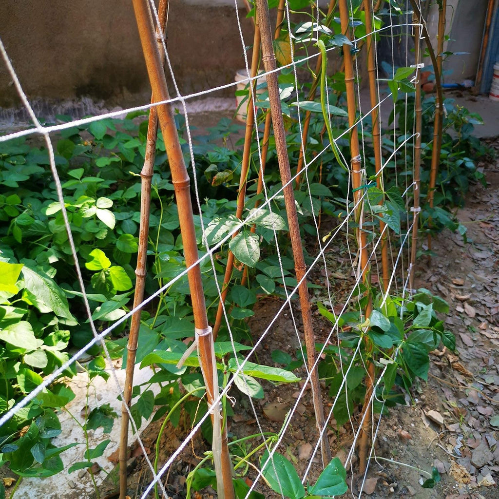 5x350ft Garden Trellis Netting - Heavy-Duty Polyester Outdoor Plant Support Netting for Climbing Plants, Vegetables and