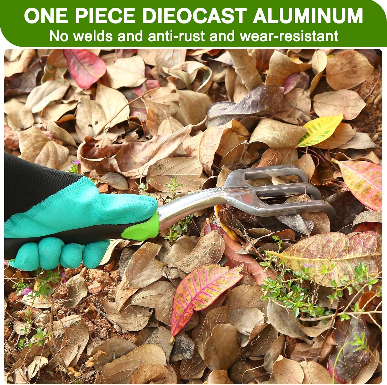 JMOO Garden Tools, 8-Piece Garden Tool Set with Non-Slip Ergonomic HandlesIdeal for All Ages, This is the for Dad and