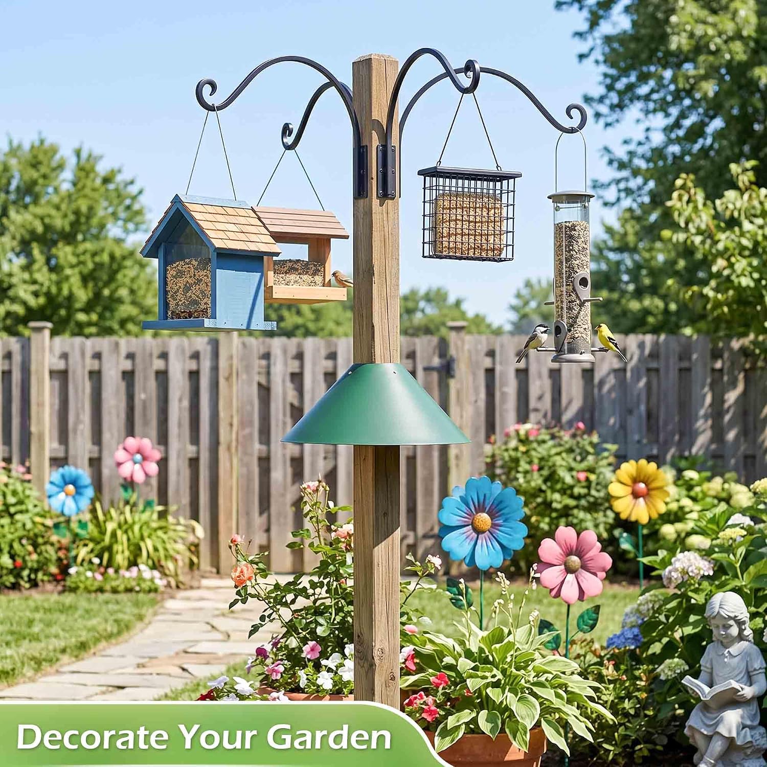 Heavy Duty Plant Hanger Bracket: 16 Inch 2 Pack Hanging Plant Bracket | 80 Lbs Solid Iron Capacity, Rust-Resistant