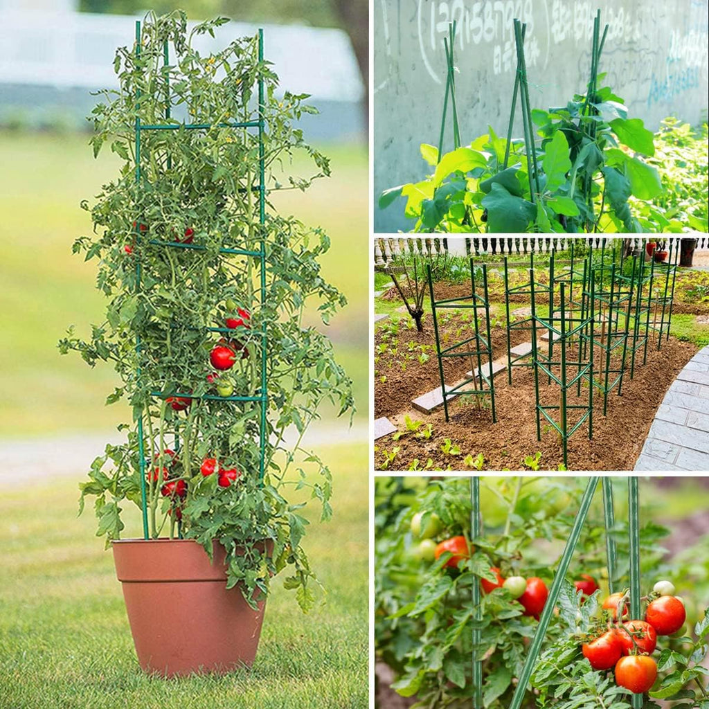 63Inch Tomato Cage for Garden, 4Pack Plant Support Garden Stakes | Adjustable Tall Tomato Cages, Tomato Trellis for