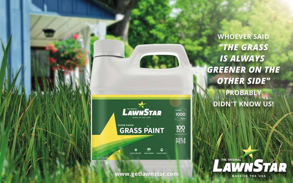 Grass Paint for Lawn, Ideal for Dormant, Patchy or Faded Gardens, 32oz | LawnStar Grass Paint, Covers 500-1,000 sq ft