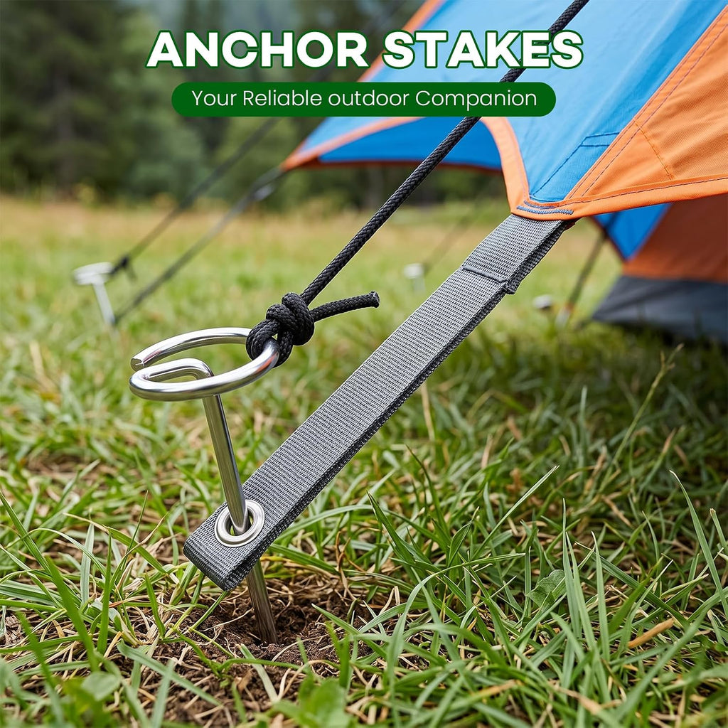 ALOTIKI Landscape Staples, 200Pcs 6 Inch Galvanized Landscape Fabric Stakes | Heavy Duty Garden Staples, Metal Weed