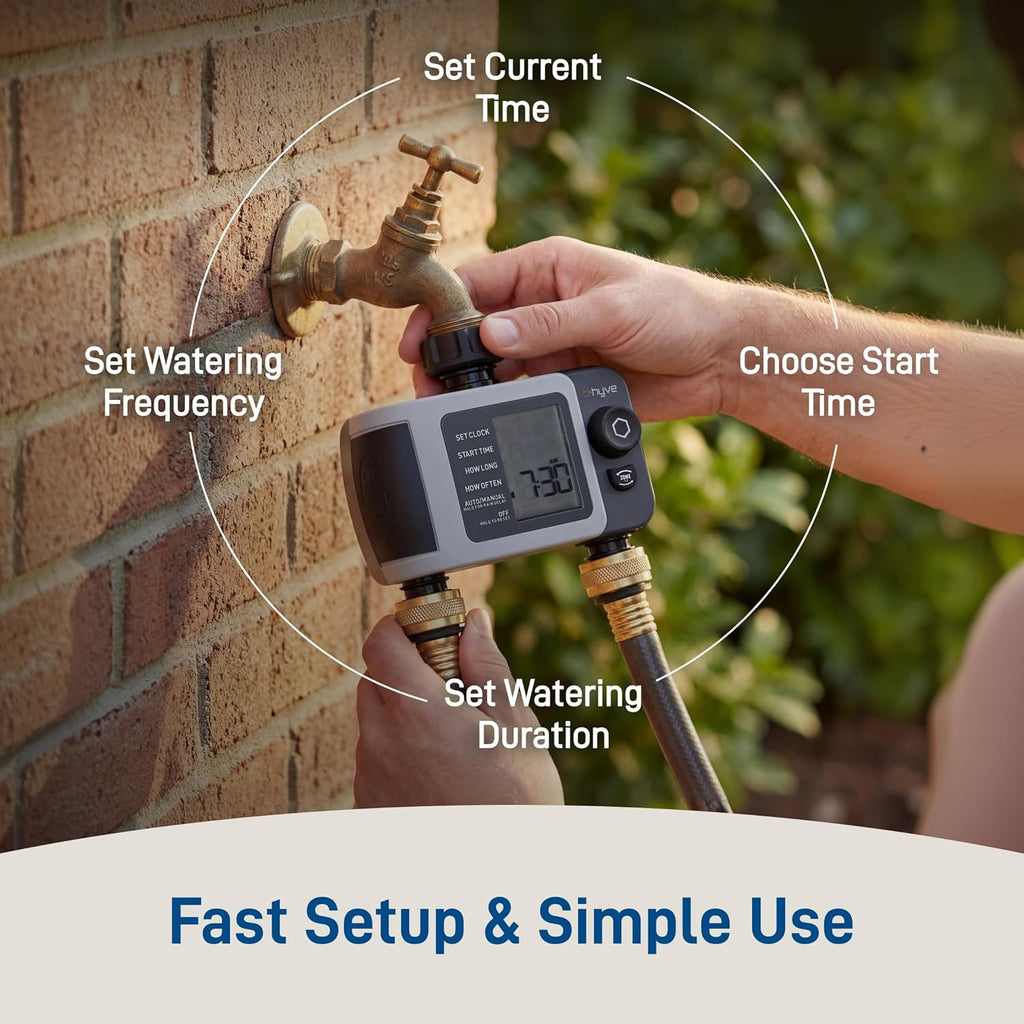 Orbit B-hyve XD 2-Port Smart Hose Watering Timer - Features Dual Outlet Irrigation Control - App Controlled Watering