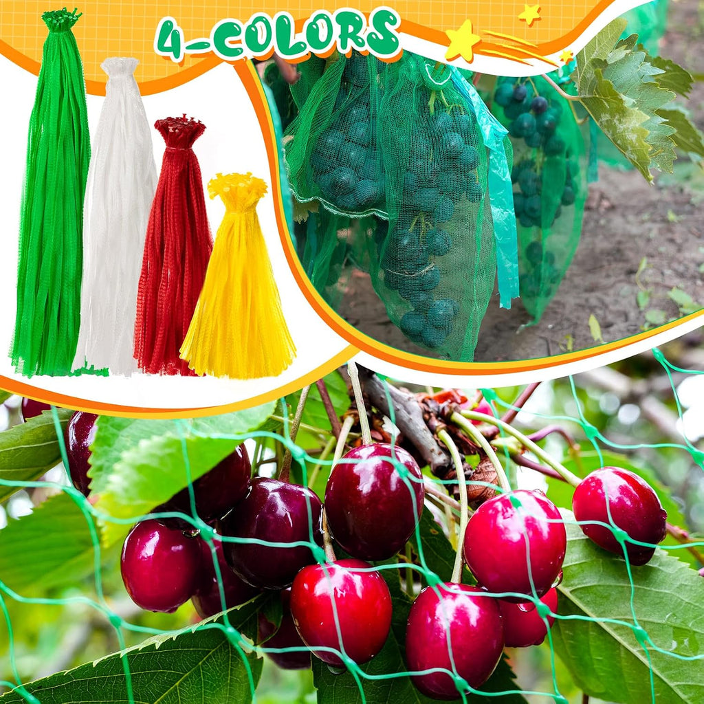 Treela 600 Pieces Reusable Mesh Bags Reusable Produce Seafood Onion Vegetable Storage Mesh Net Nylon Poly Bags for