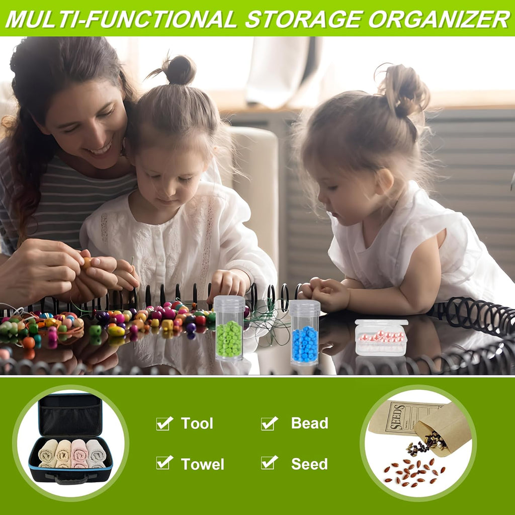 87 Slots Seed Storage Organizer Box with 20 Envelopes, Large Capacity Seed Storage Container with Zipper Bag, Label