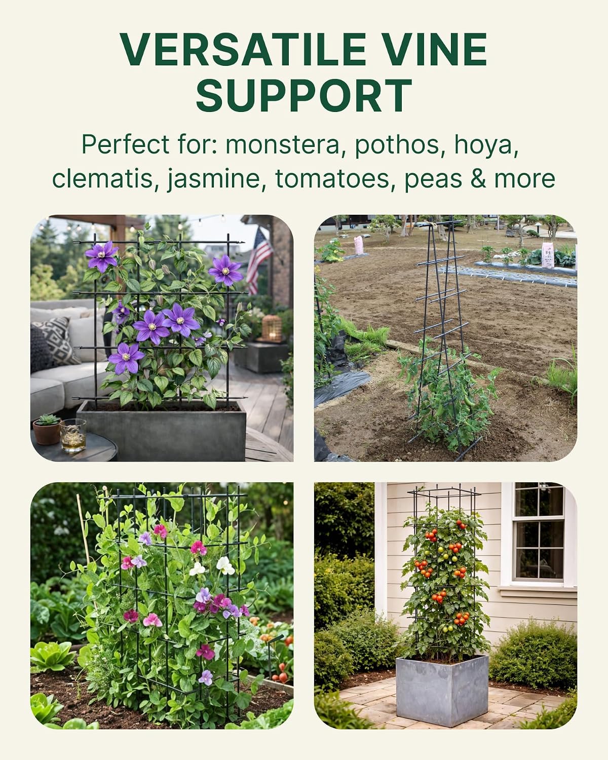 DAIM Multi Link Trellis Plant Support Garden Trellis for Climbing Plants Outdoor Plant Supports for Indoor Plants