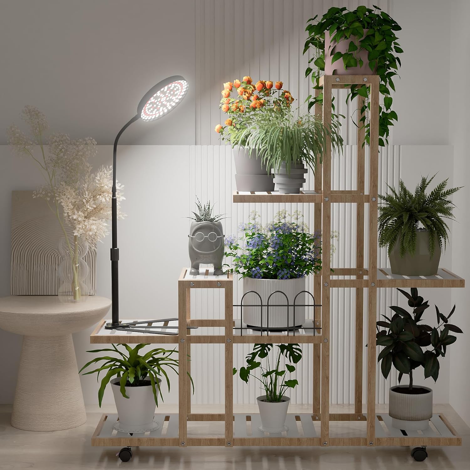 Grow Light for Plants Indoor Growing,Height 10-32'' with Dimming & Timer | 6000K Full Spectrum Plant Growing Lamp with