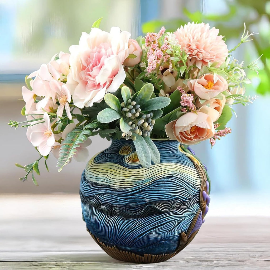 Starry Night Vase Plant Pot Unique Planters for Indoor Plants and Outdoor Plants - Unique Plant Pots and Vases for Home