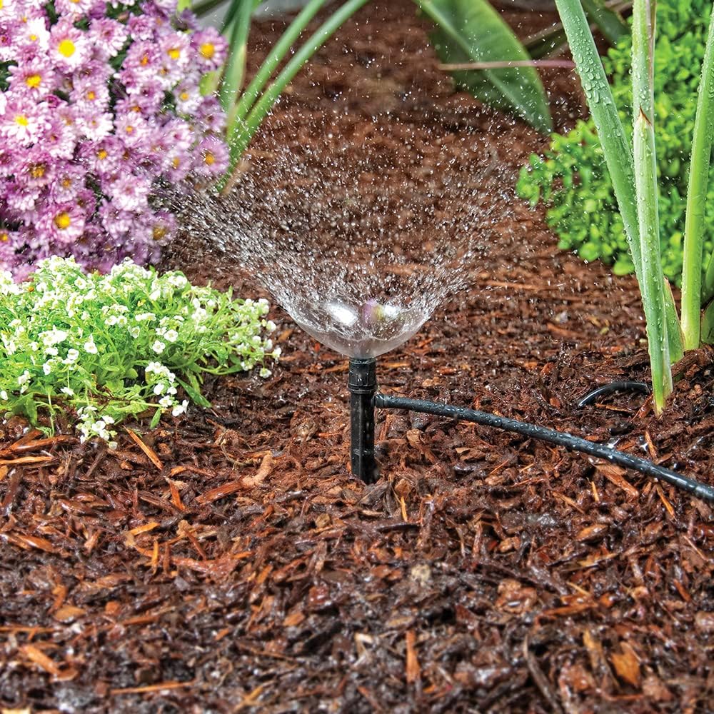 DIG SM50 Adjustable Micro Sprayer 46 Piece Kit for Gardens - Versatile and Efficient Watering up to 500 sq. ft.